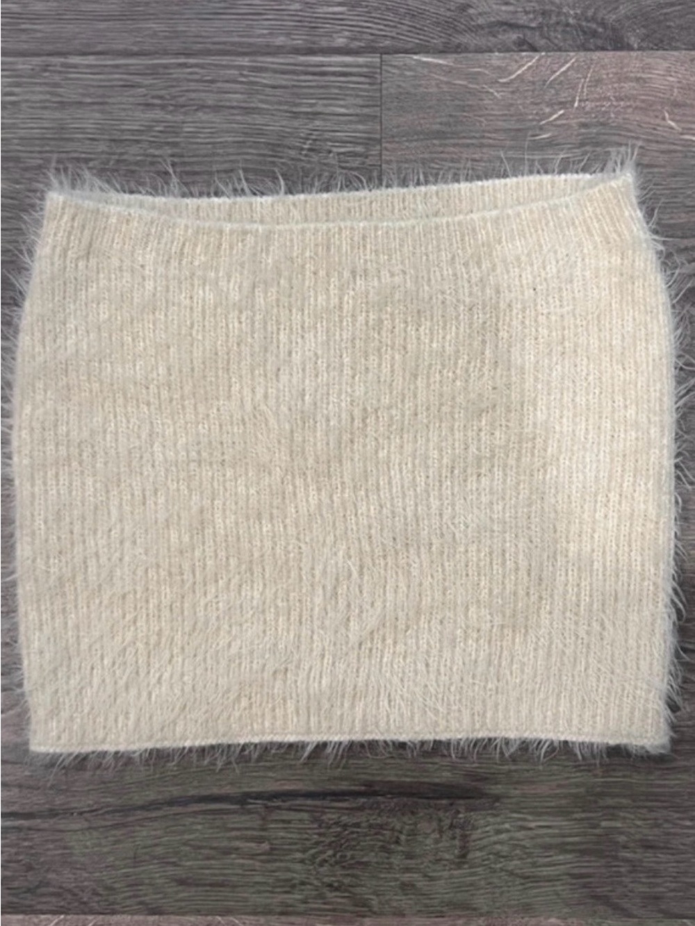 Better Be Cream Fuzzy Knit shirt